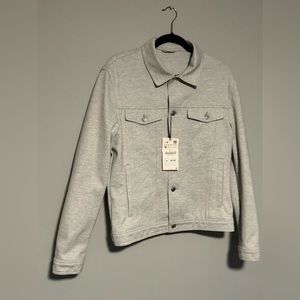 NWT Zara Man Men’s Medium Grey Comfort Stretch Jacket